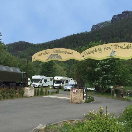 Campingplatz am Treidlerweg Königstein Exterior foto