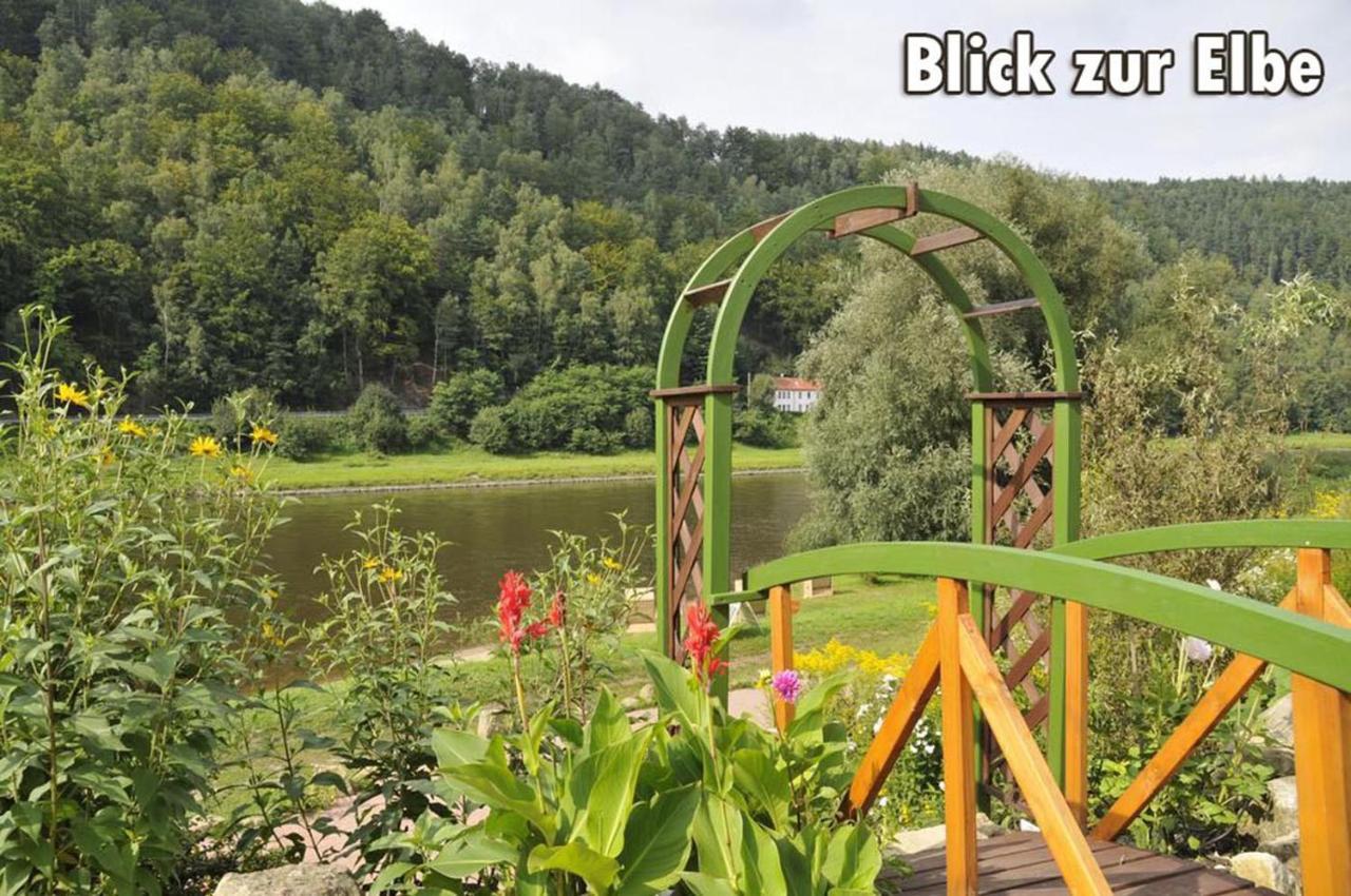 Campingplatz am Treidlerweg Königstein Exterior foto