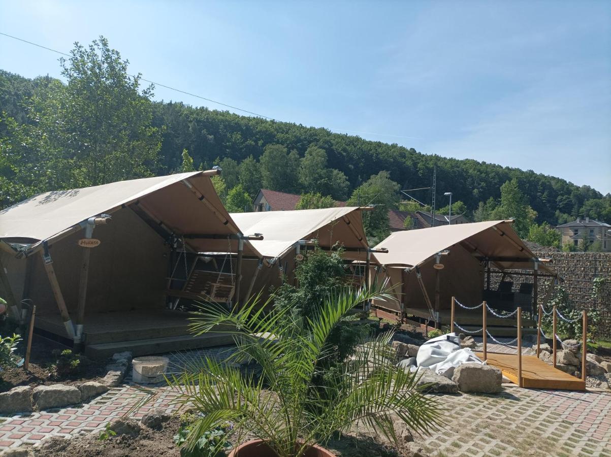 Campingplatz am Treidlerweg Königstein Exterior foto