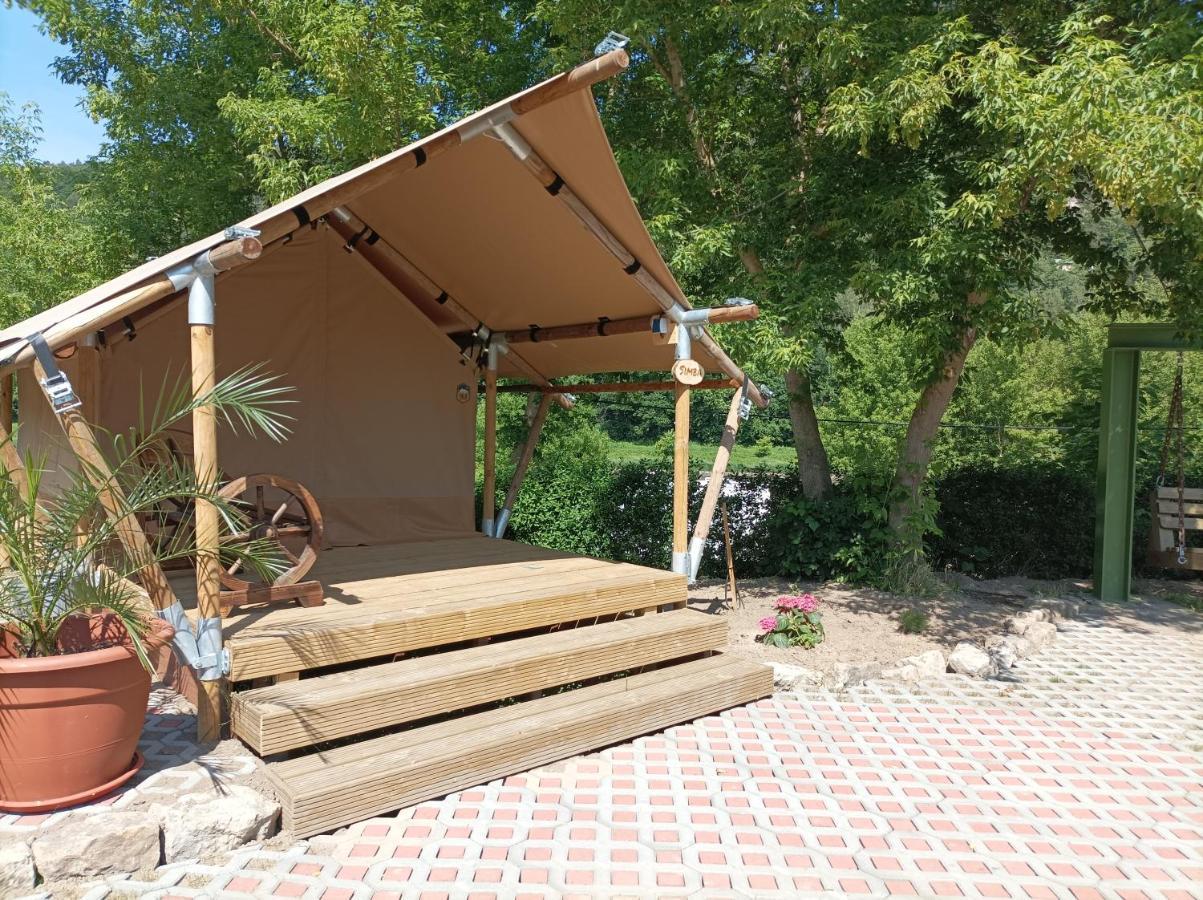 Campingplatz am Treidlerweg Königstein Exterior foto