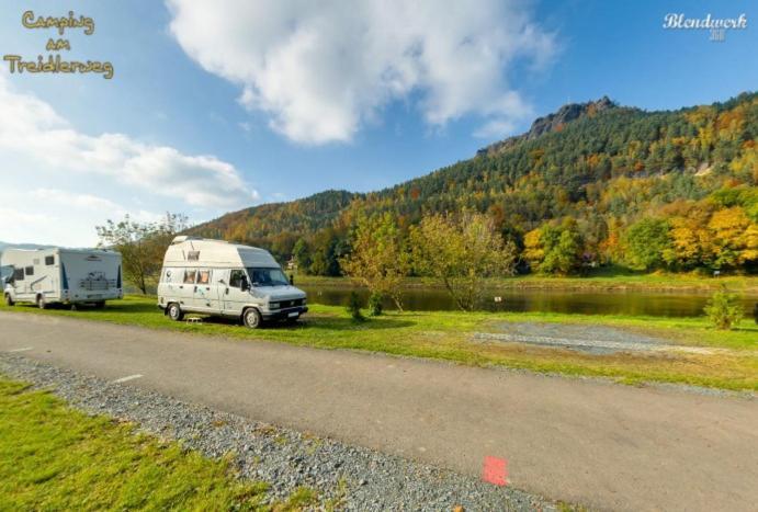 Hotel Campingplatz am Treidlerweg Königstein Exterior foto