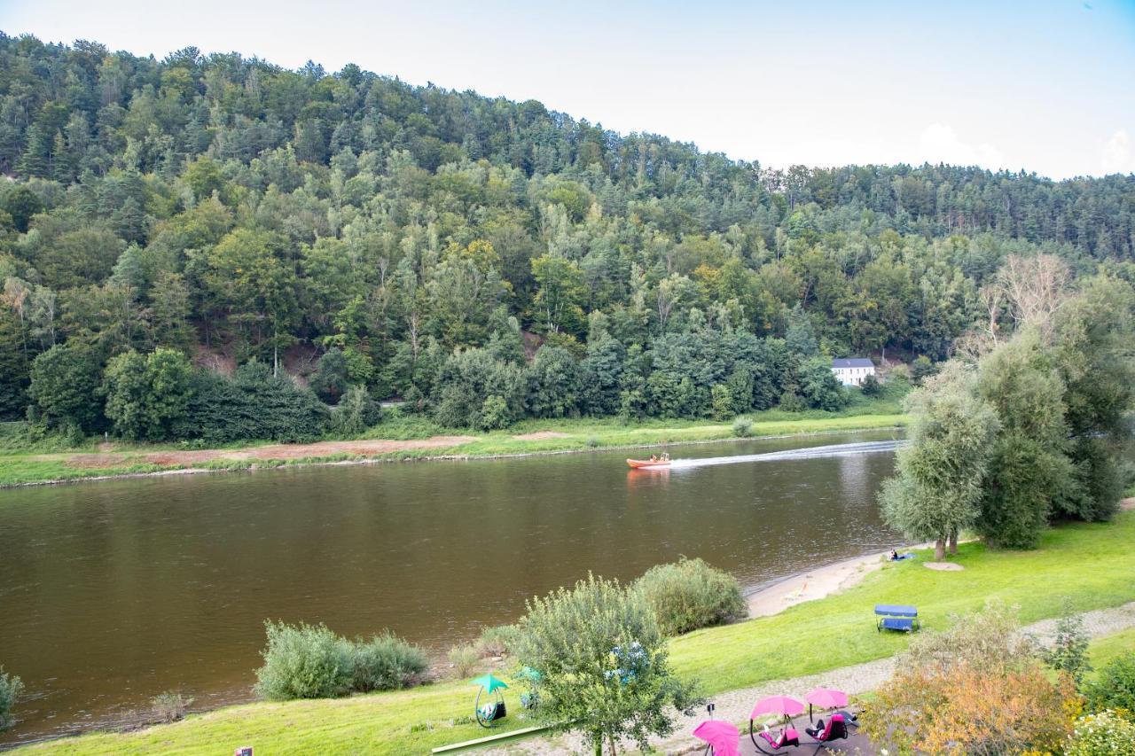 Campingplatz am Treidlerweg Königstein Exterior foto