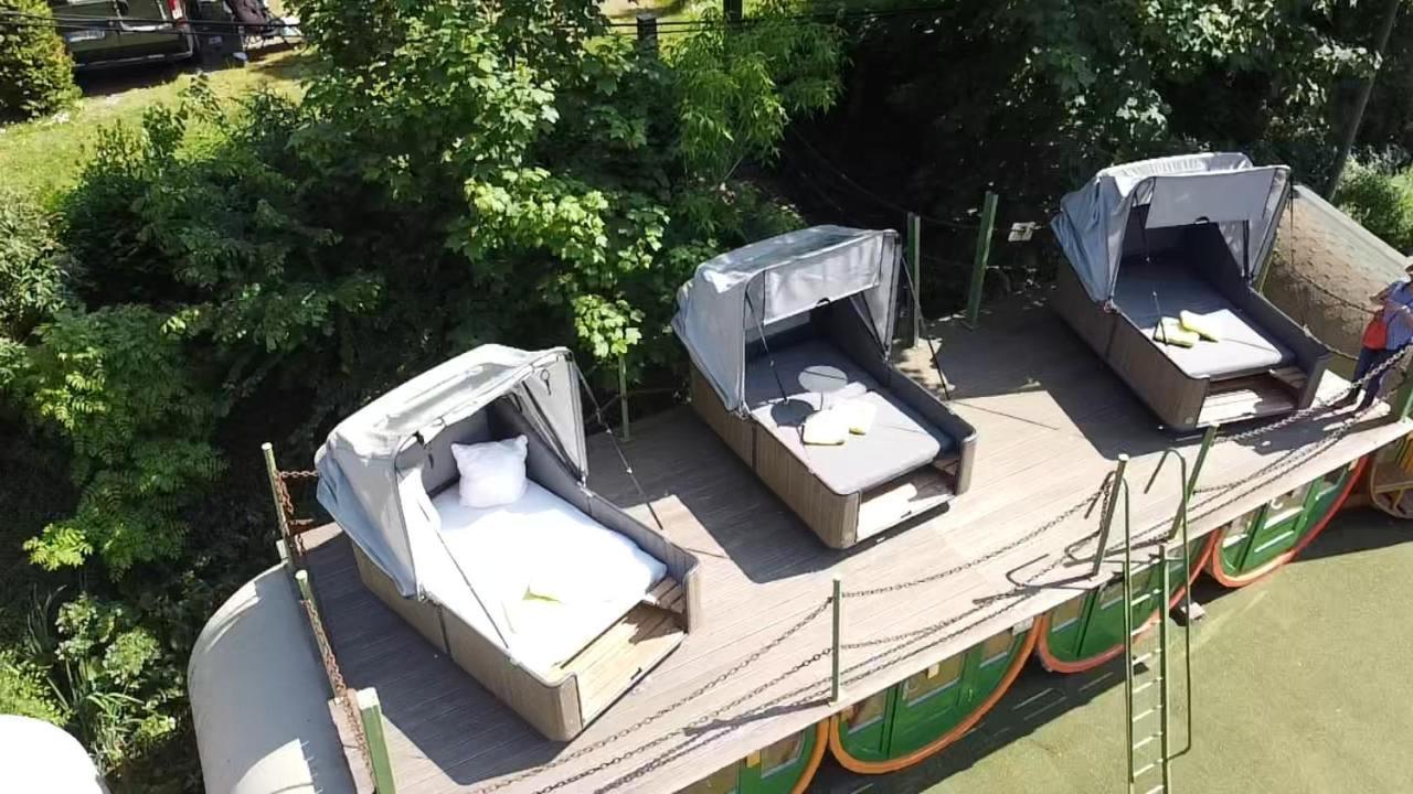 Campingplatz am Treidlerweg Königstein Exterior foto