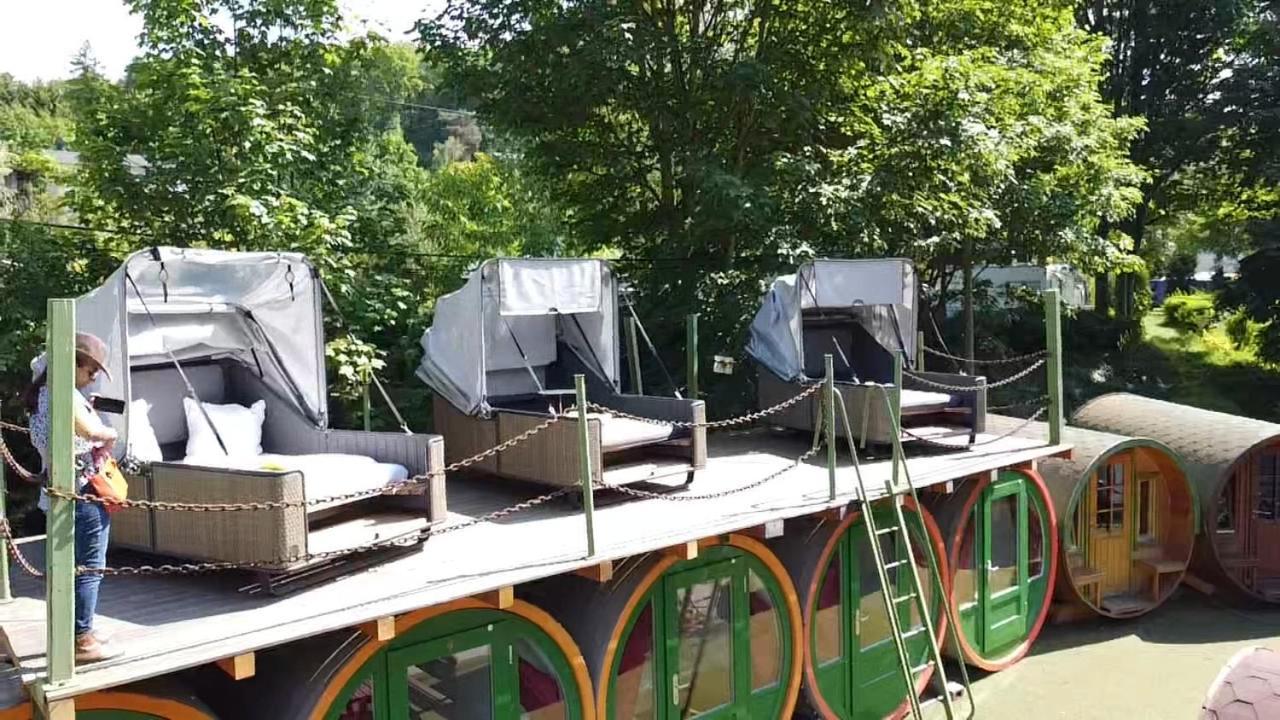 Campingplatz am Treidlerweg Königstein Exterior foto